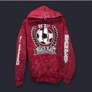 Beach Blast Red Hoodie